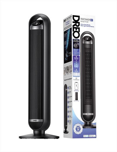 DREO - Ventilatore TOWER FAN 413S-nero