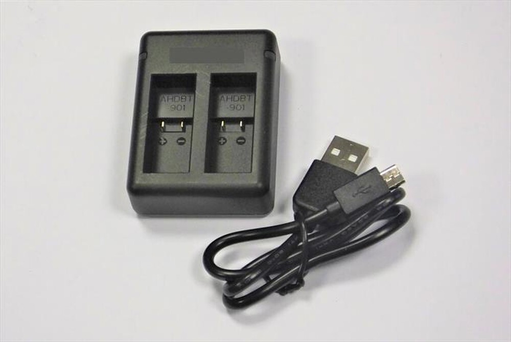 "REPORTER - Carica batterie 99550 per Hero 9/10/11-Plastica Nera"