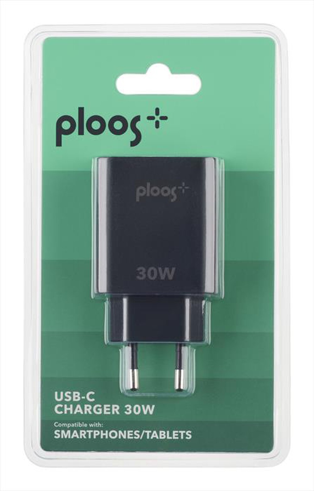 Immagine del prodotto PLOOS - Caricabatterie USB-C ADAPTER 30W - UNIVERSALE-Nero