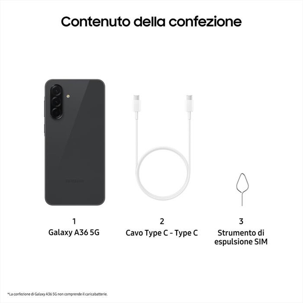 Immagine del prodotto VODAFONE - SAMSUNG Galaxy A36 5G 128GB EE-Black
