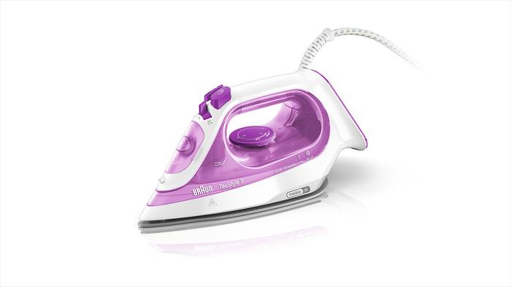 "BRAUN - Ferro da stiro a vapore TEXSTYLE 3 SI3030PU-BIANCO/ROSA"