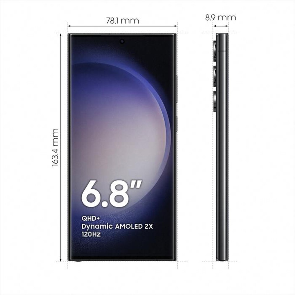 "SAMSUNG - Galaxy S23 Ultra 8+256GB-Phantom Black"