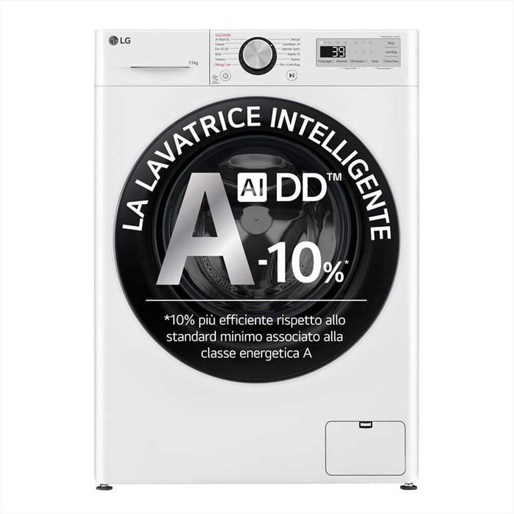 Immagine del prodotto LG - Lavatrice AI DD P1 F4R3P11NSWB 11kg Classe A-Bianco