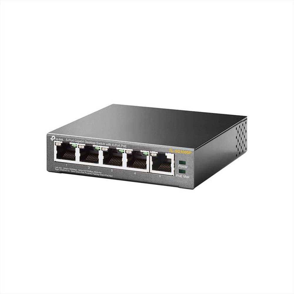 "TP-LINK - SWITCH DESKTOP 5 PORTE GIGABIT, 4 PORTE POE"