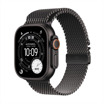 APPLE - Watch Ultra 3 GPS + Cellular 49mm Titanio Nero-Milanese Titanio Nero - M