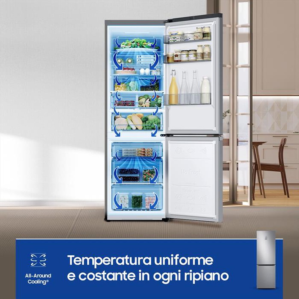 Immagine del prodotto SAMSUNG - Frigorifero combinato RB34C775CS9/EF ClasseC 344lt-METAL INOX