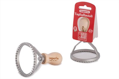 IMPERIA - TAGLIARAVIOLI  TONDO  Ø 80-silver/legno