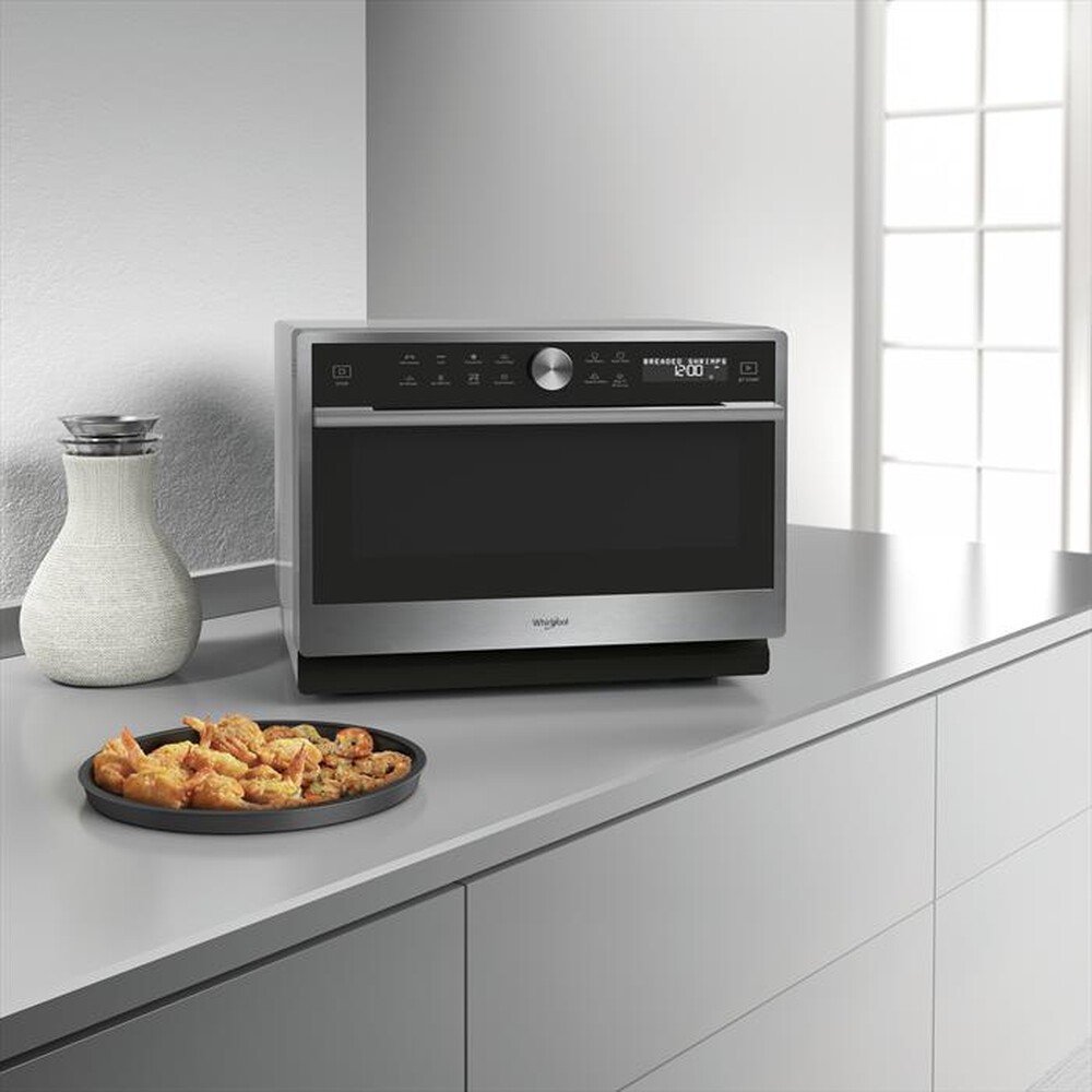 "WHIRLPOOL - Forno microonde MWSC 9133 SX-Nero, Acciaio inossidabile"