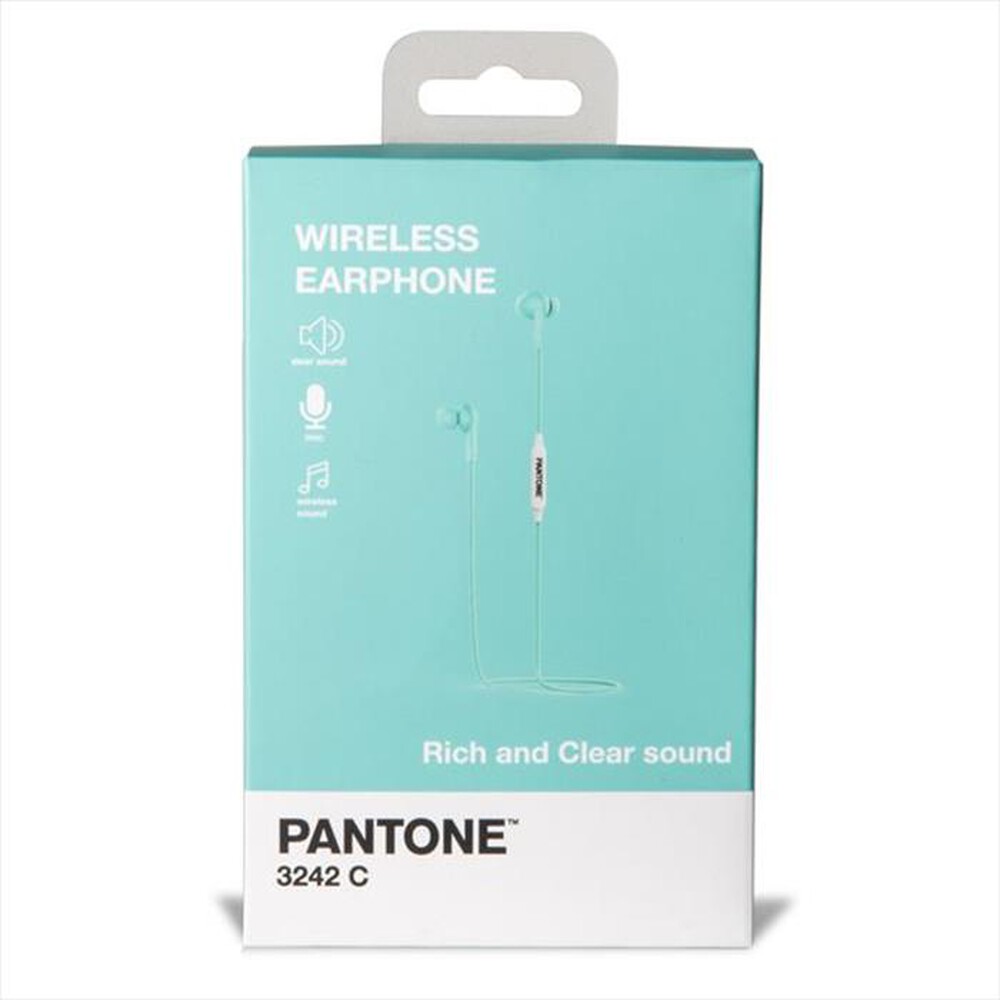 "PANTONE - PT-WE001L - STEREO BTH EARPHONE-AZZURRO/PLASTICA"
