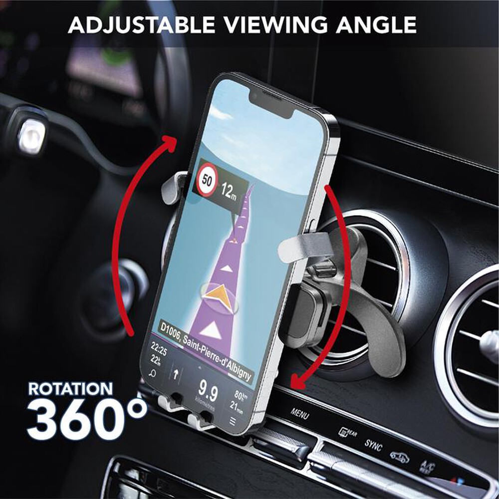 Immagine del prodotto CELLULARLINE - Supporto smartphone da auto GRAVITYHOLDERVENTK-Nero
