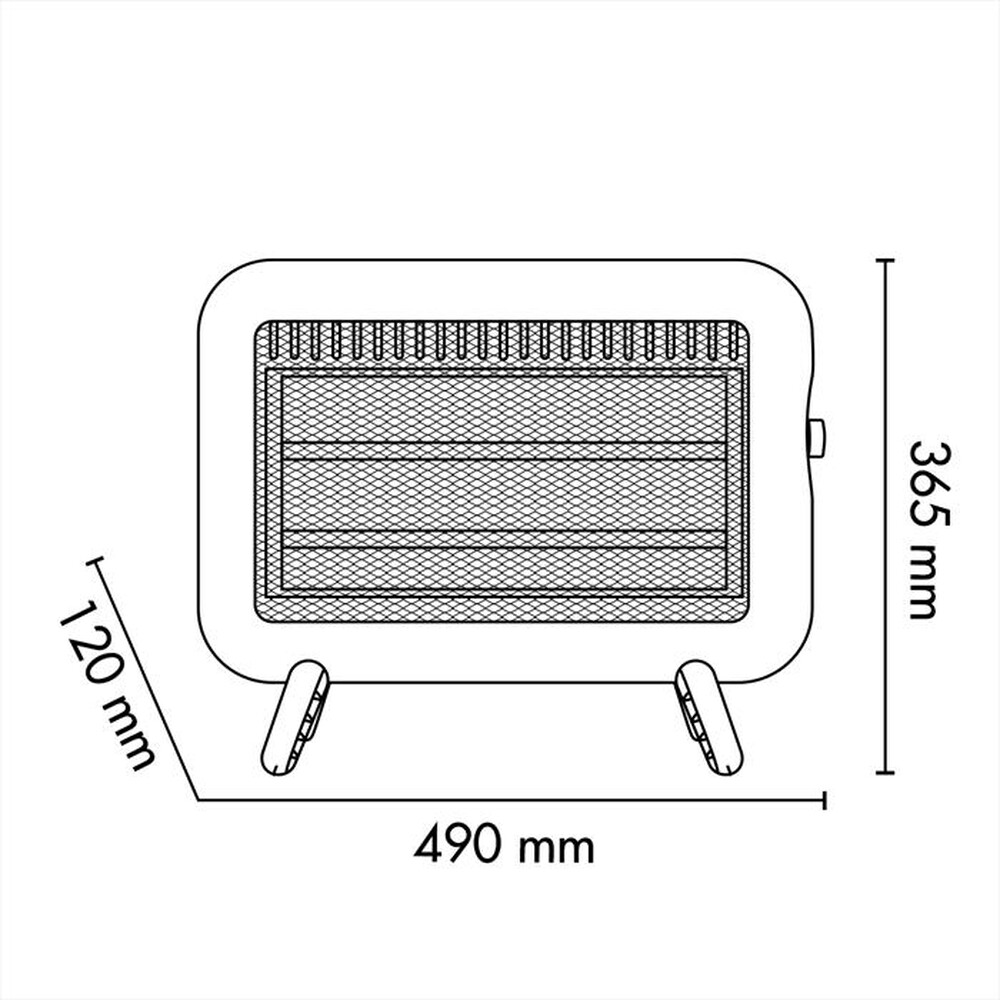 Immagine del prodotto ARGO - Stufa elettrica SEVENTY ICE-Bianco