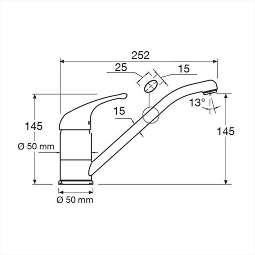 Immagine del prodotto GLEM GAS - Miscelatore monocomando con canna girevole MIXNAN-antracite