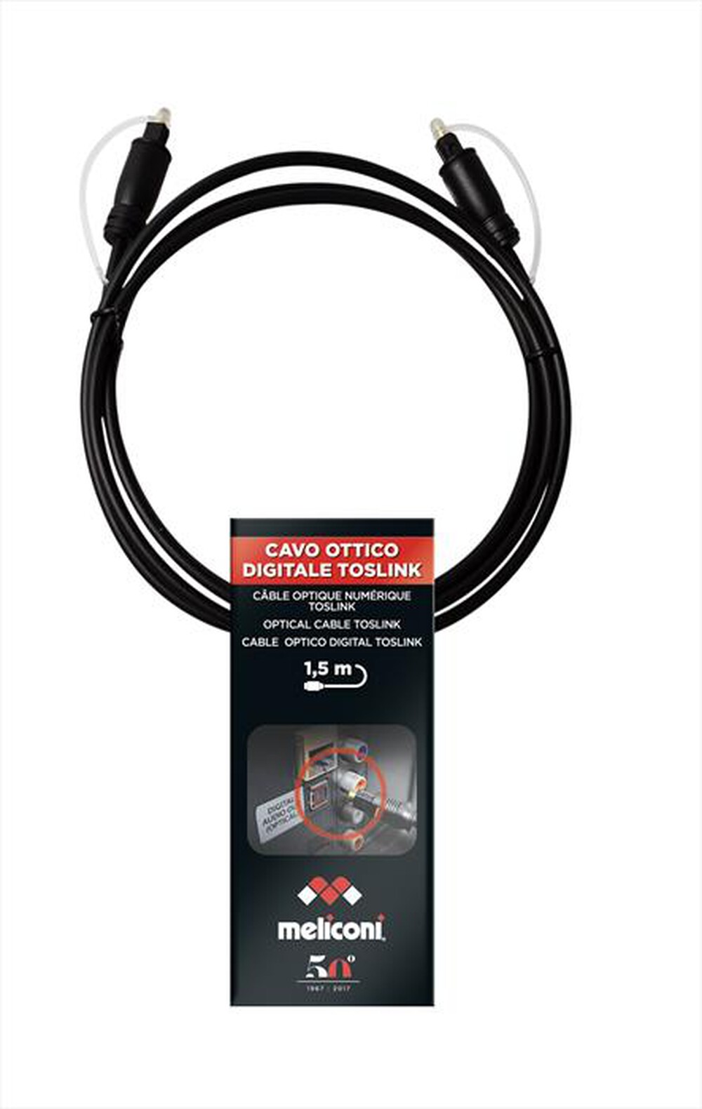 Immagine del prodotto MELICONI - CAVO TOSLINK AUX OTT DIG-Nero