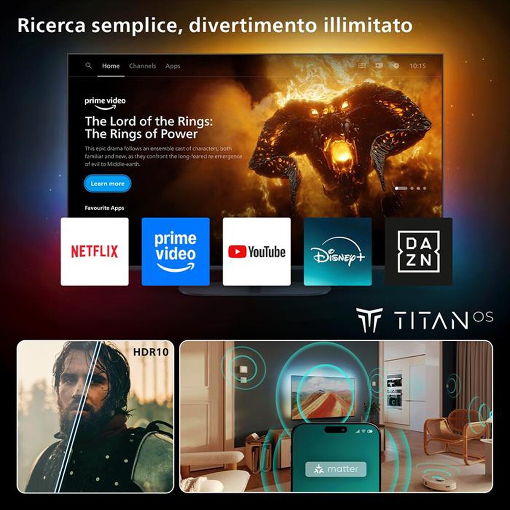 Immagine del prodotto PHILIPS - Smart TV QLED FHD 40" 40PQS6901/12-40PQS6901/12