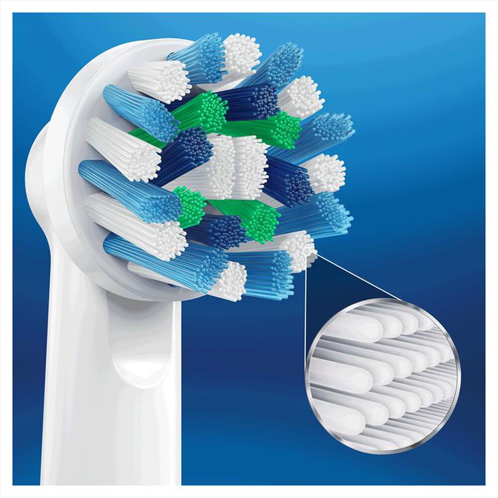 "ORAL-B - Testine Crossaction, 3 Pezzi-Bianco"