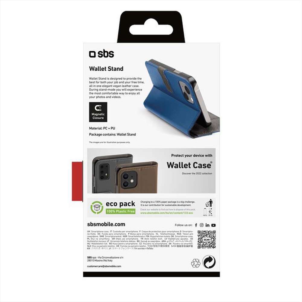 "SBS - Cover TEBKWALIP1461B per iPhone 14-Blu"