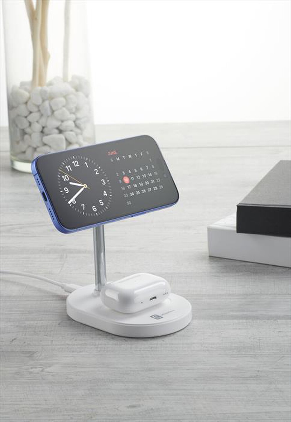 Immagine del prodotto CELLULARLINE - MAG DUO Station di ricarica wireless-Bianco