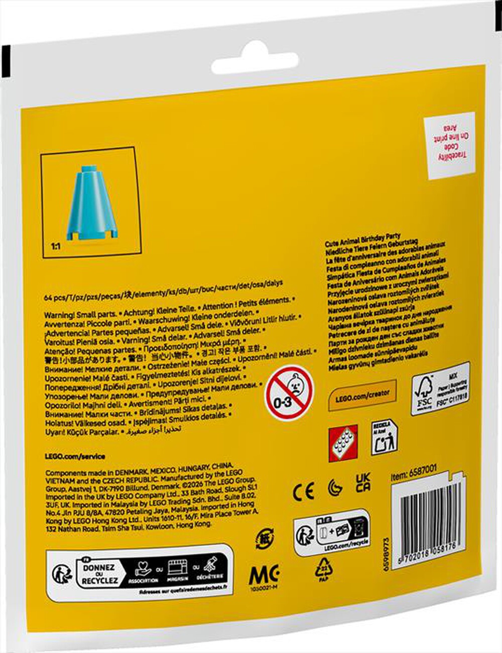 Immagine del prodotto LEGO - 30715 FESTA DI COMPLEANNO CON ADORABILI ANIMALI-Multicolore