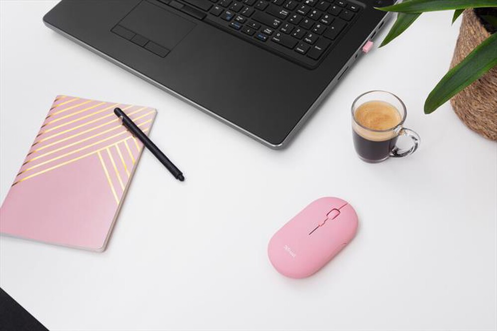 "TRUST - PUCK WIRELESS MOUSE PINK-Pink"