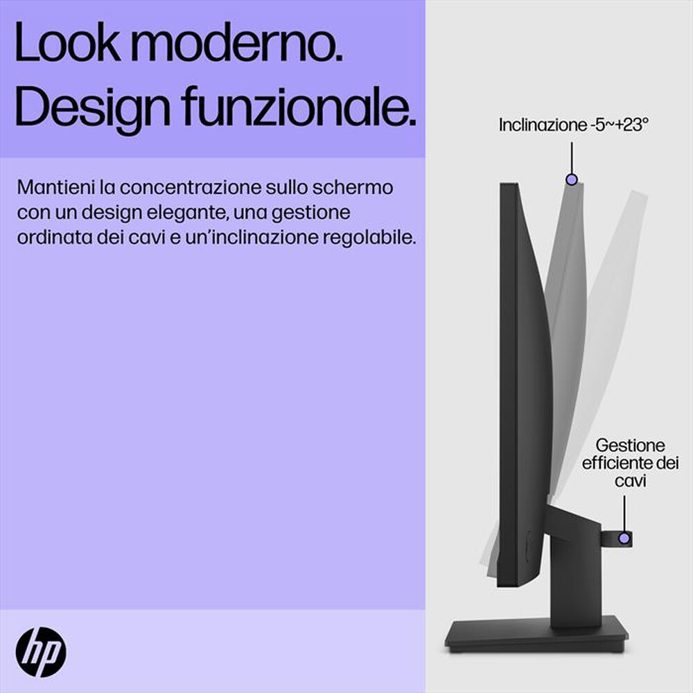 "HP - Monitor WLED FHD V24I G5-Nero"