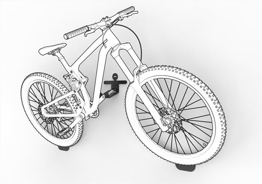 "MELICONI - OMINO GANCIO PEDALE BICI-Acciaio di colore nero con pro"