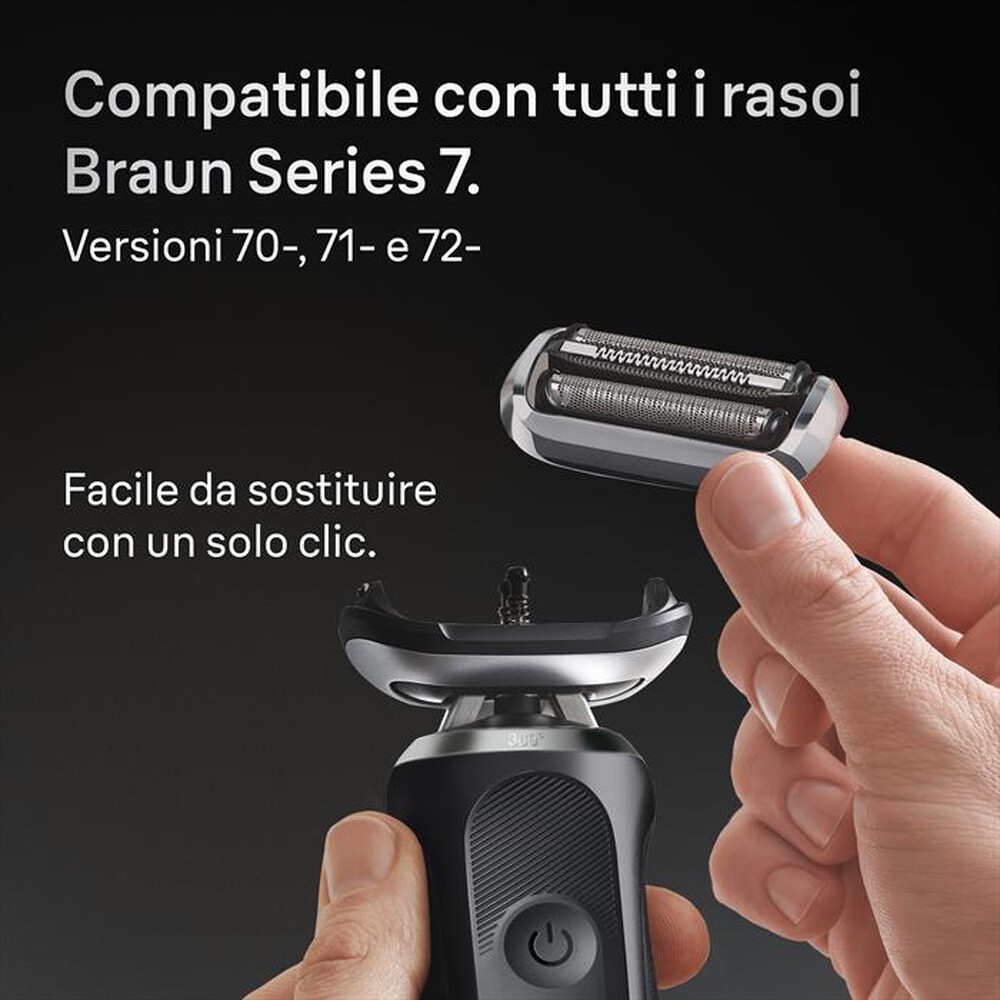 Immagine del prodotto BRAUN - Testina Di Ricambio ORIGINALE MALHRREMKP 74S-GRIGIO