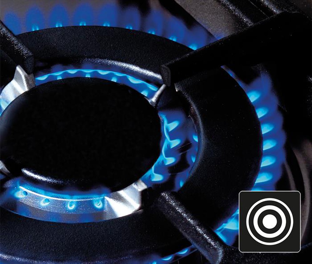 "GLEM GAS - Piano cottura a gas GT955BK 5 fuochi 86cm"