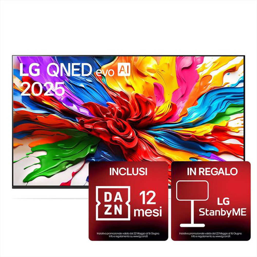 "LG - Smart TV QNED evo 4K 85QNED93A6AQ-Black"