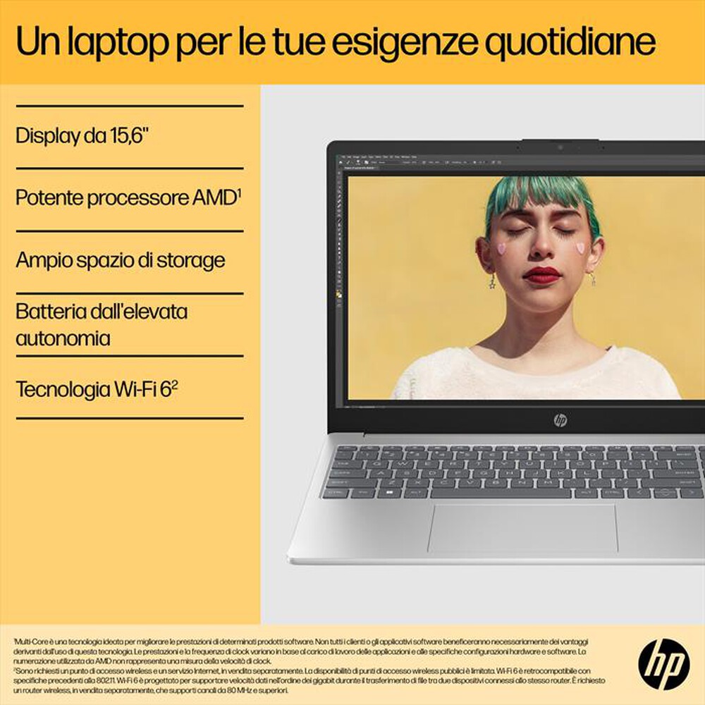"HP - Notebook 15-FC0043NL-Natural Silver"