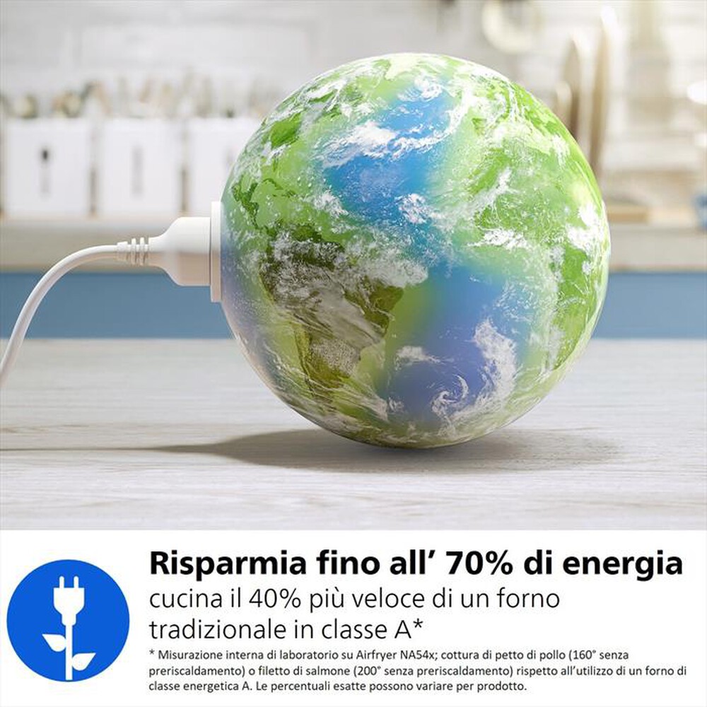 Immagine del prodotto PHILIPS - AIRFRYER SERIE 5000, 7.2L COTTURA VAPORE NA543/00-Nero/Champagne