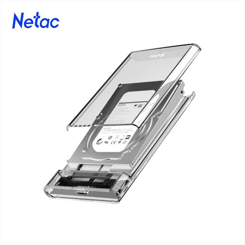 "NETAC - CABINET ENCLOSURE PER 2.5 SATA-USB 3.0 C - C-TRASPARENTE"