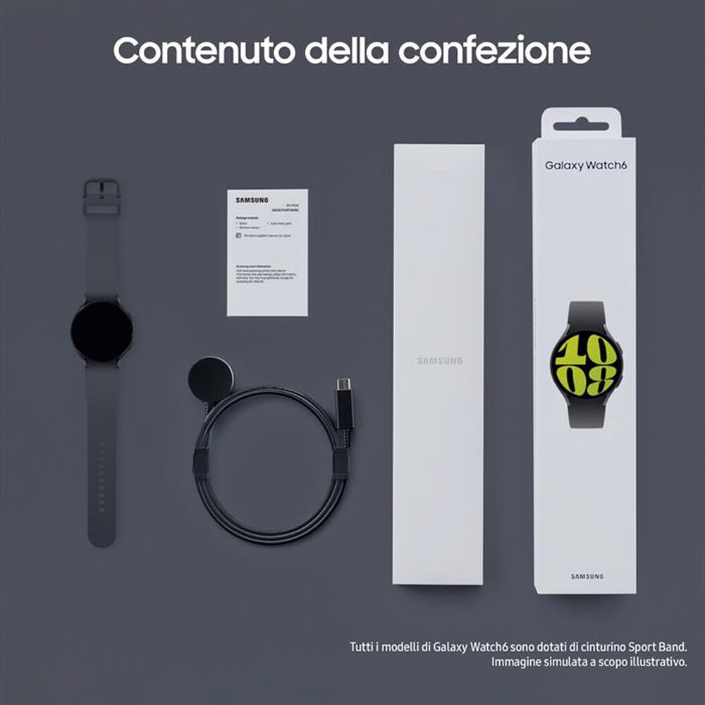 "SAMSUNG - Galaxy Watch6 44mm-Graphite"