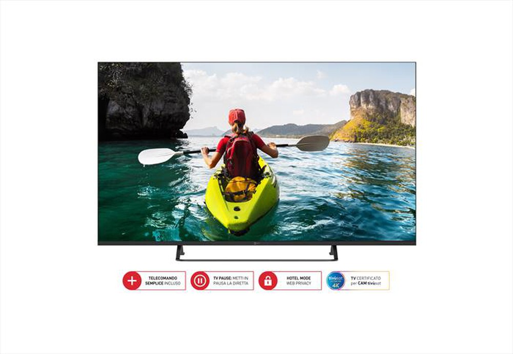Immagine del prodotto TELESYSTEM - Smart TV LED UHD 4K 50" SMV13 VIDAA-BLACK