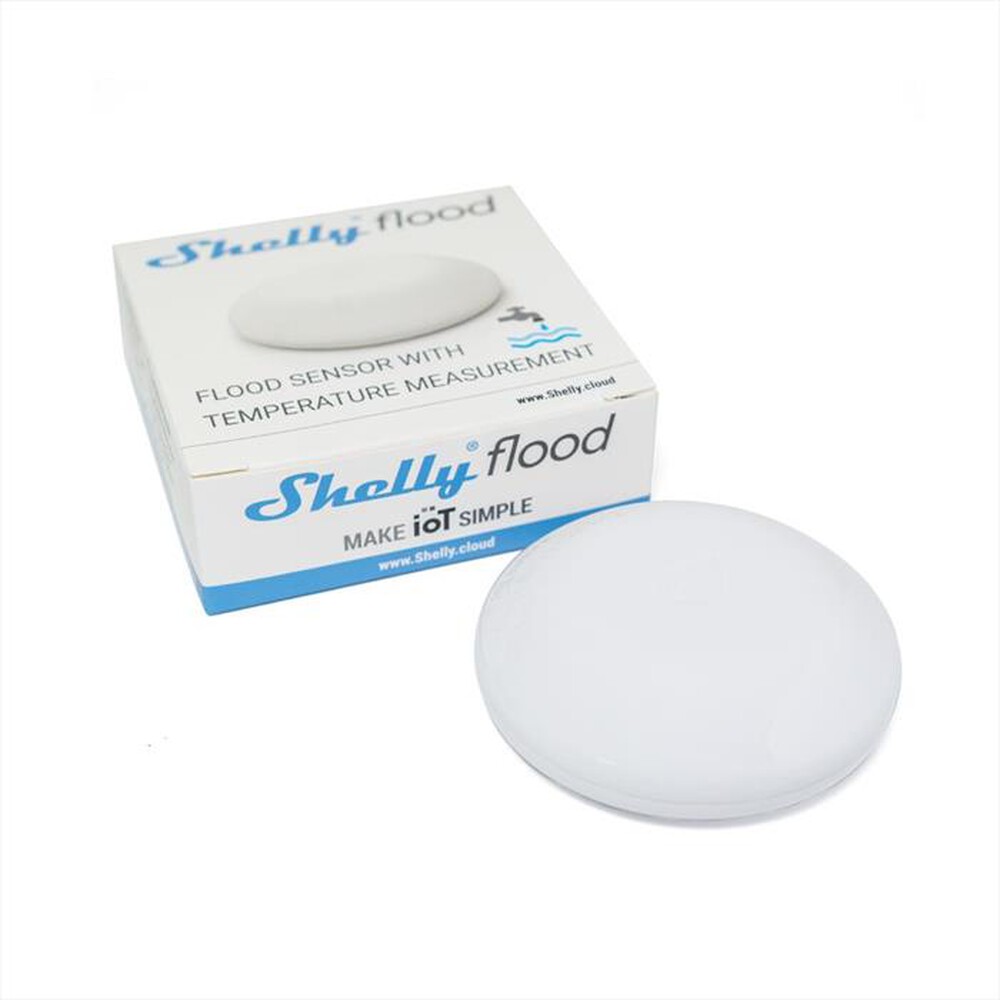 "SHELLY - Dispositivo per perdita liquida WiFi FLOOD-White"