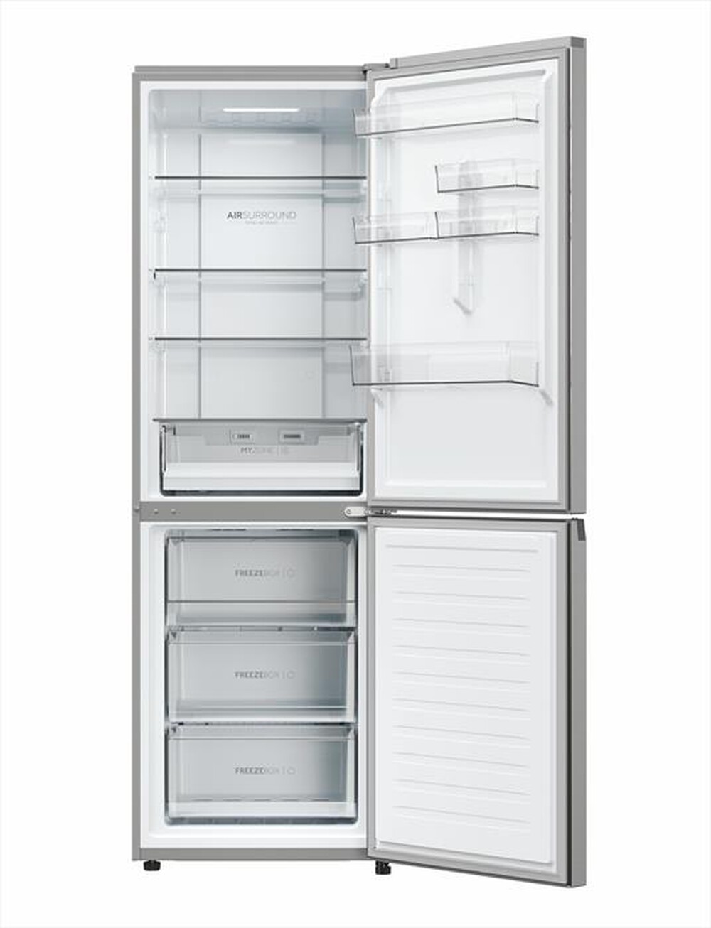 "HAIER - Frigorifero combinato HDPW3618DNPK Classe D 352 lt-Platino"