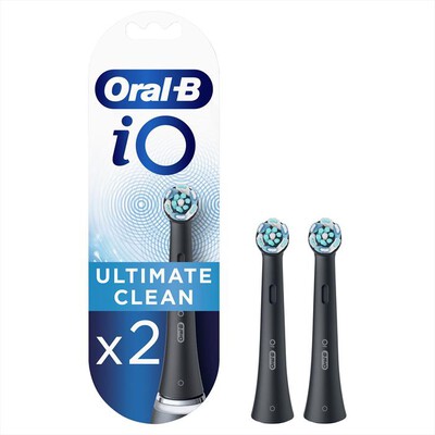 ORAL-B - Testine IO Ultimate Clean 2 pezzi-Nero