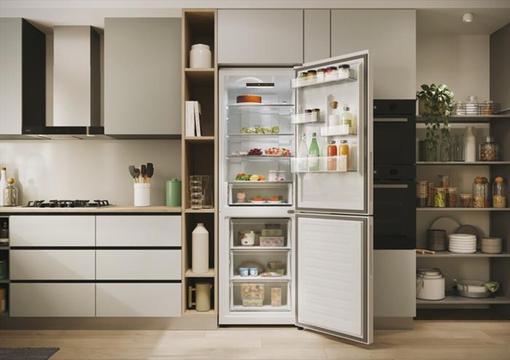 "CANDY - Frigorifero combinato CNCQ2T618EW Classe E 355 lt-Bianco"