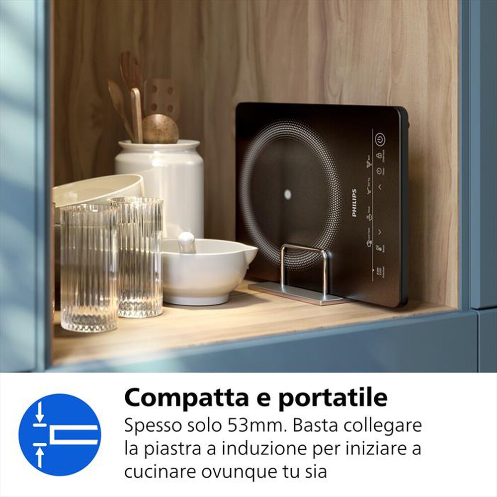 Immagine del prodotto PHILIPS - Piastra a induzione SERIE 3000 HD5830/90-Nero