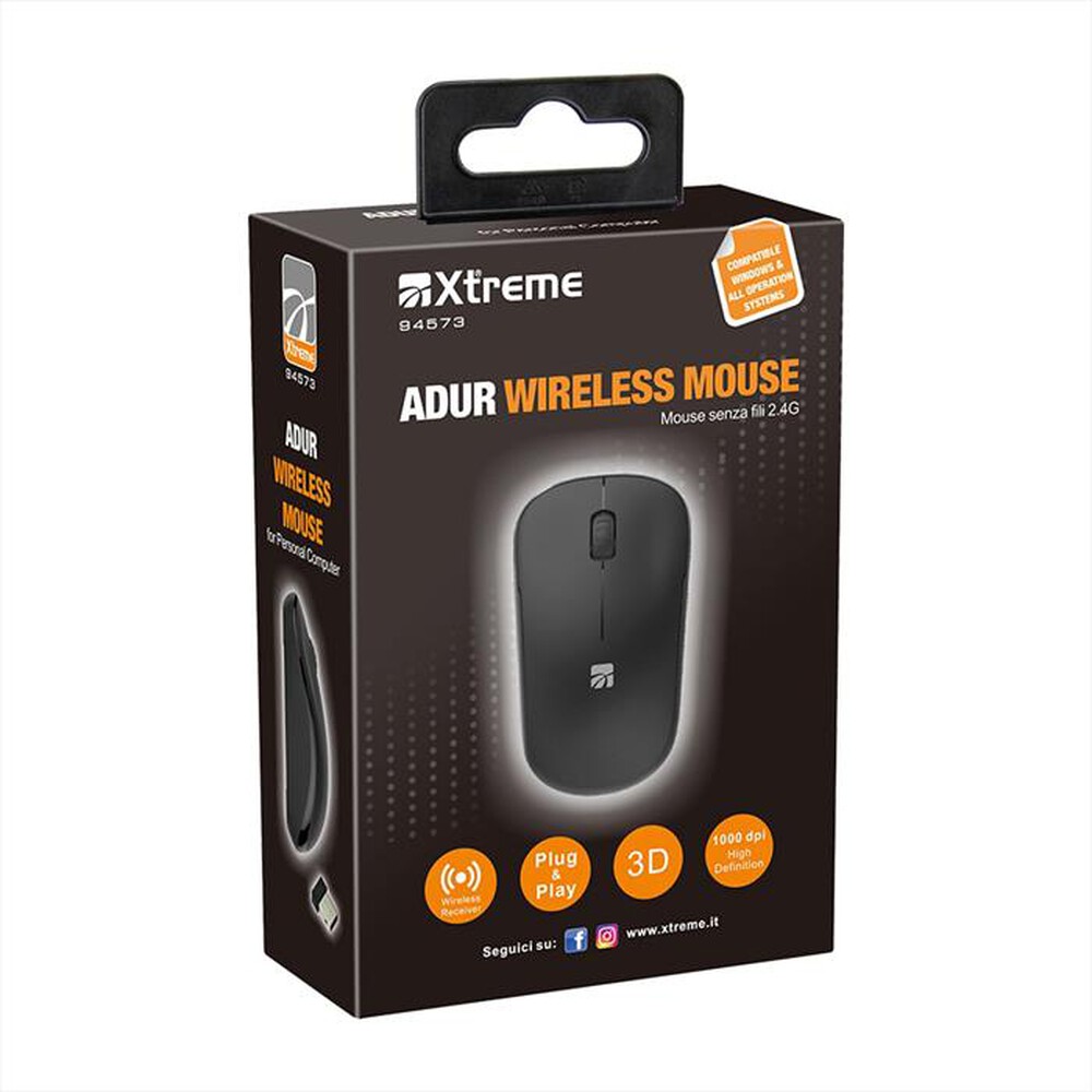 Immagine del prodotto XTREME - 94573 - Mouse RF ottico 3D-NERO