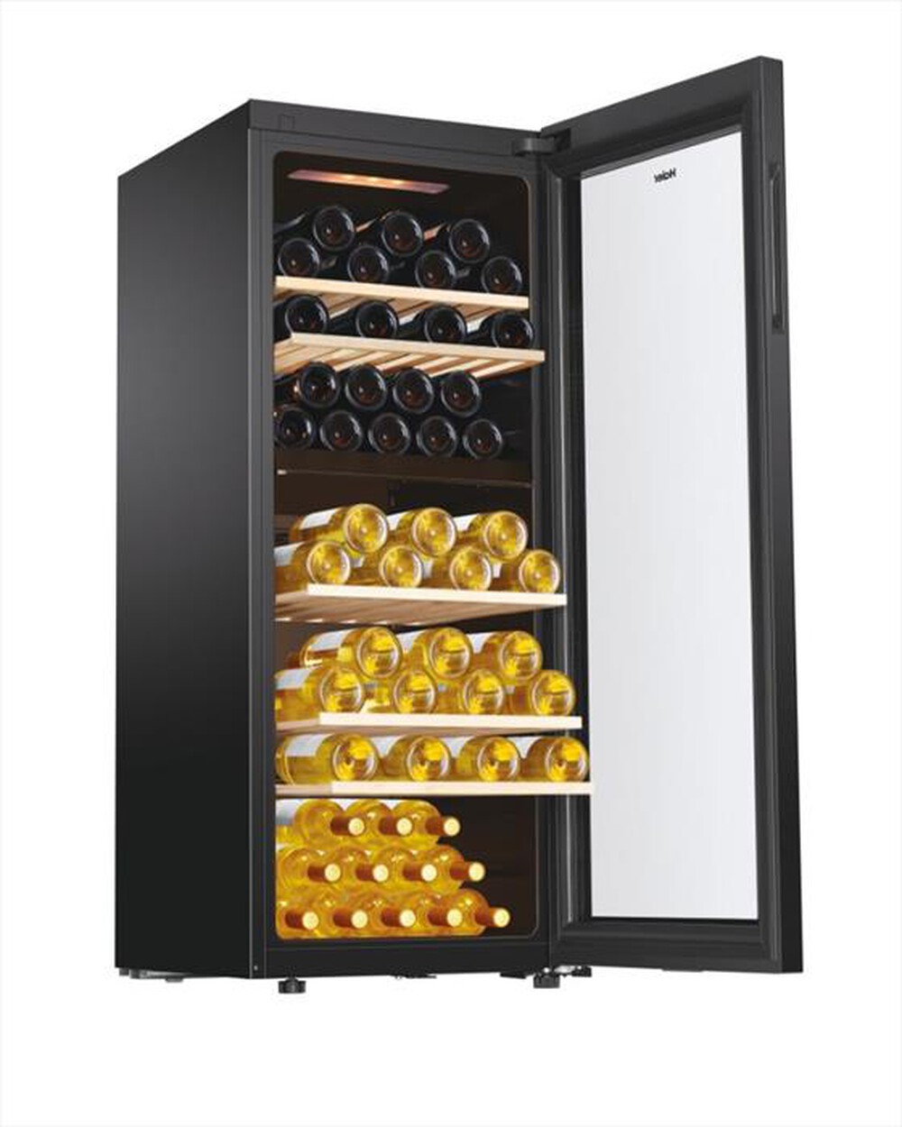 "HAIER - Cantinetta HWS79GDG Classe G 77 bottiglie-Nero"