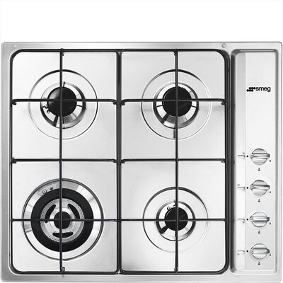 SMEG - Piano cottura a gas SR64S 4 fuochi 58,5cm-Inox