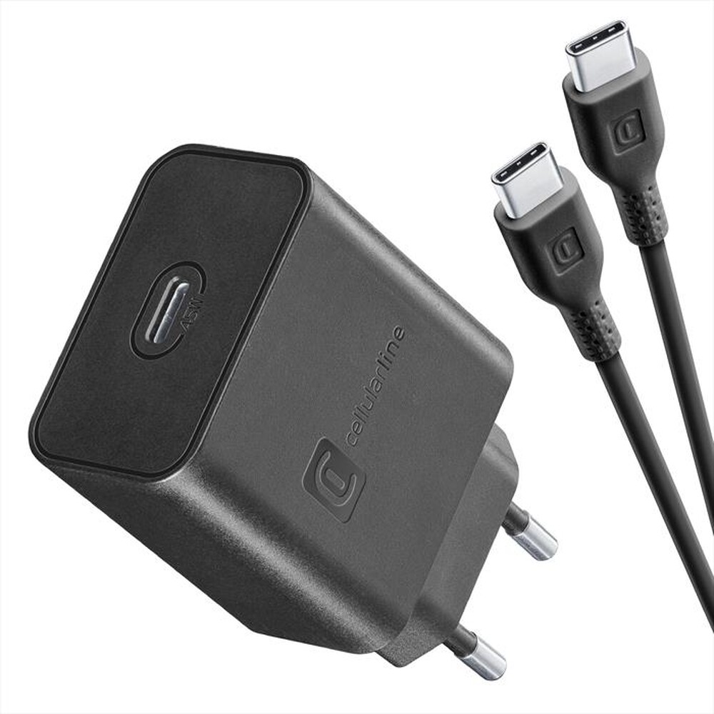 Immagine del prodotto CELLULARLINE - SUPER FAST CHARGER KIT PD 45W-Black