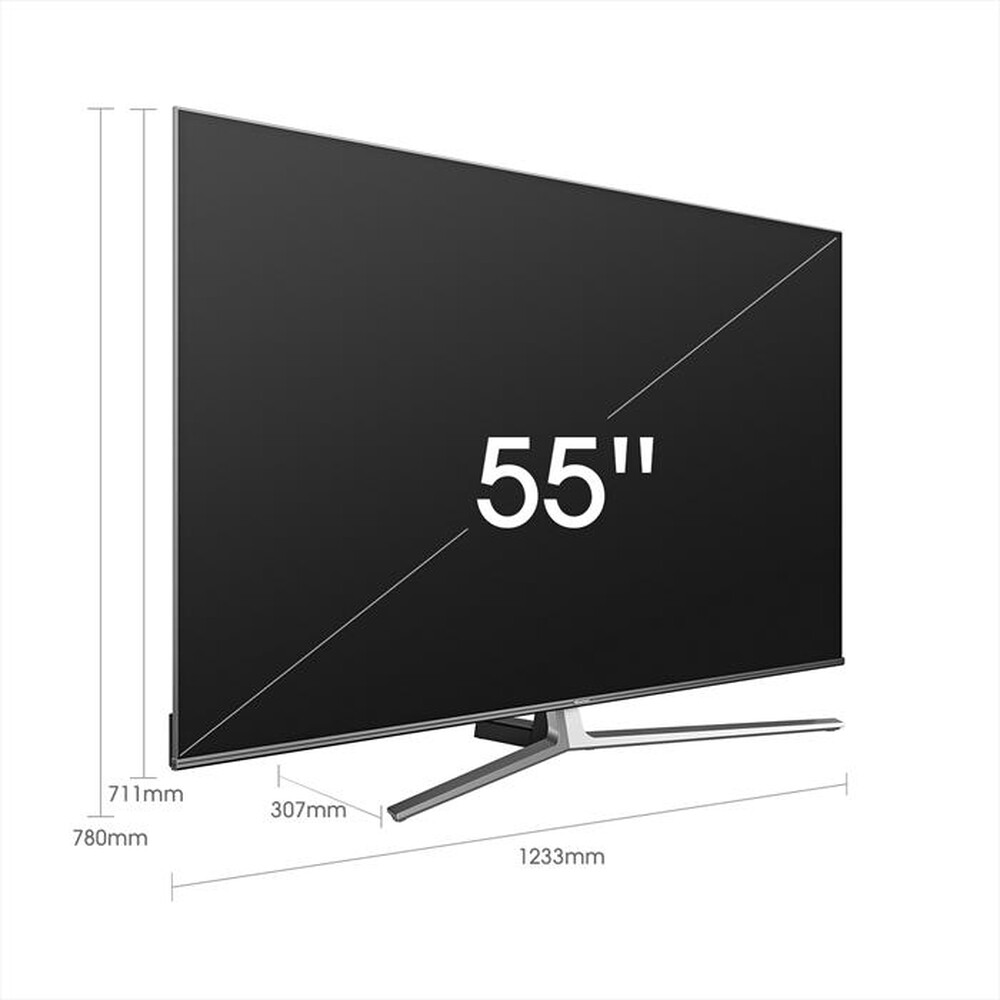 Immagine del prodotto HISENSE - Smart Tv Full Array ULED 4K UHD 1000nit 55" 55U82GQ-Dark Grey Metal