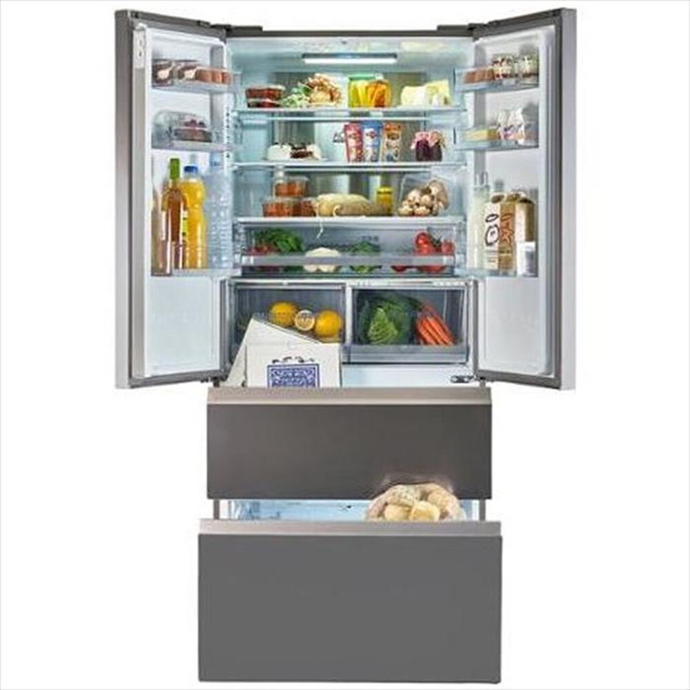 "HAIER - Frigorifero 3 e più porte HB18FGSAAA Classe E 592l-Argento, Titanio"