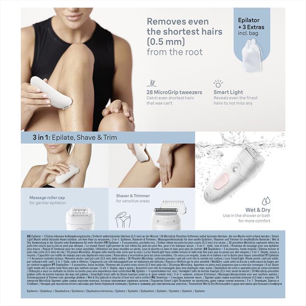 Immagine del prodotto BRAUN - Epilatore SILK-ÉPIL 5 5-030-BIANCO/ROSA