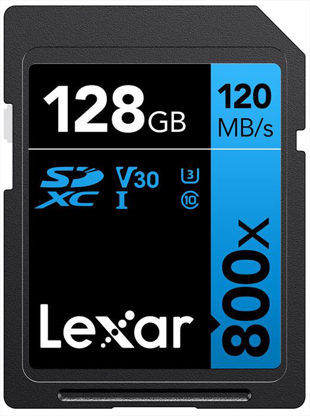 "LEXAR - 128GB SDXC PROFESSIONAL 800X-Black/Blue"