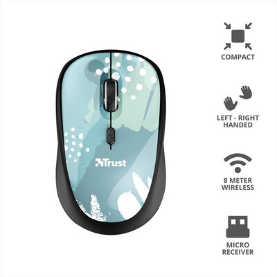 TRUST - YVI WIRELESS MOUSE-blue brush