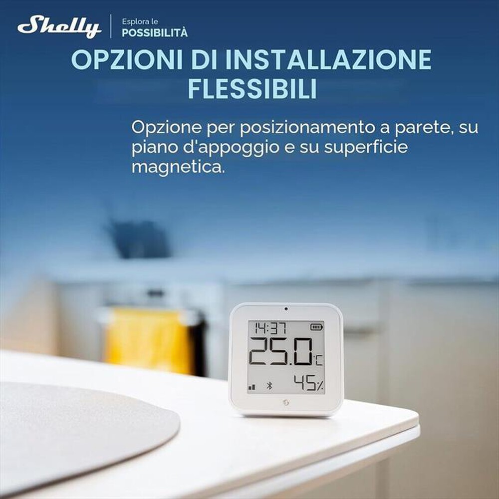 Immagine del prodotto SHELLY - Sensore temperatura e umidit&agrave; H&T GEN3-bianco