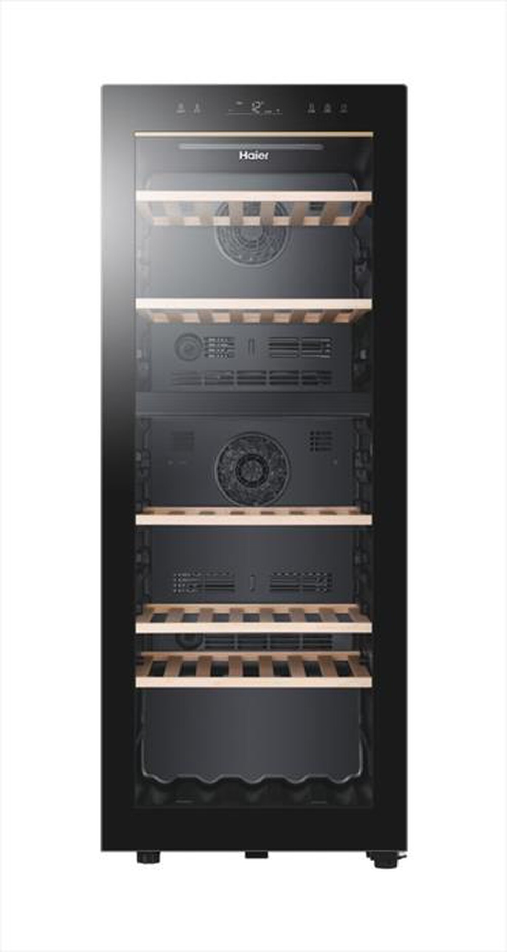 "HAIER - Cantinetta HWS79GDG Classe G 77 bottiglie-Nero"