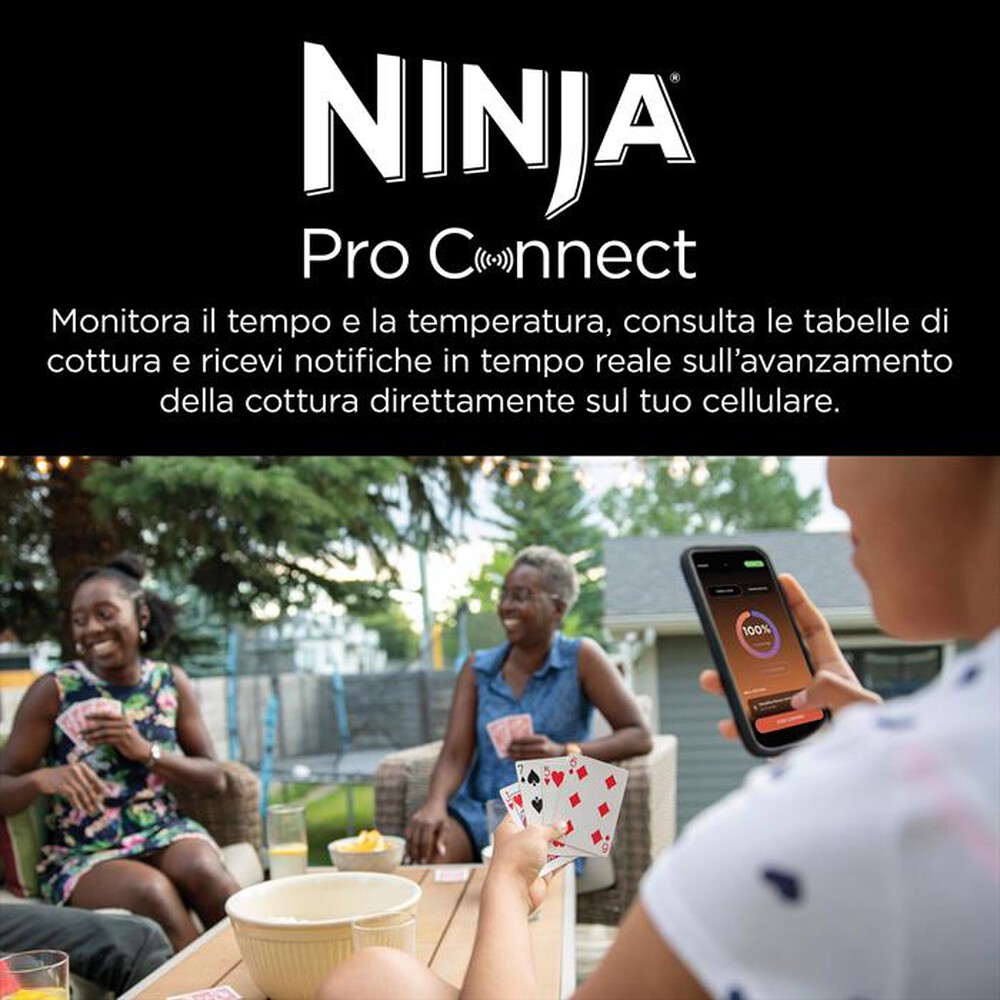 "NINJA - Barbecue elettrico Woodfire Pro Connect XL OG901EU-Blu"